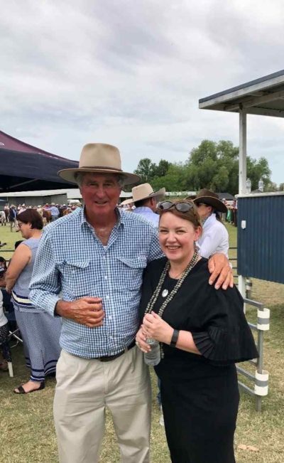 Annette with Robert Gill of Alexander Downs at Beef Bonanza 